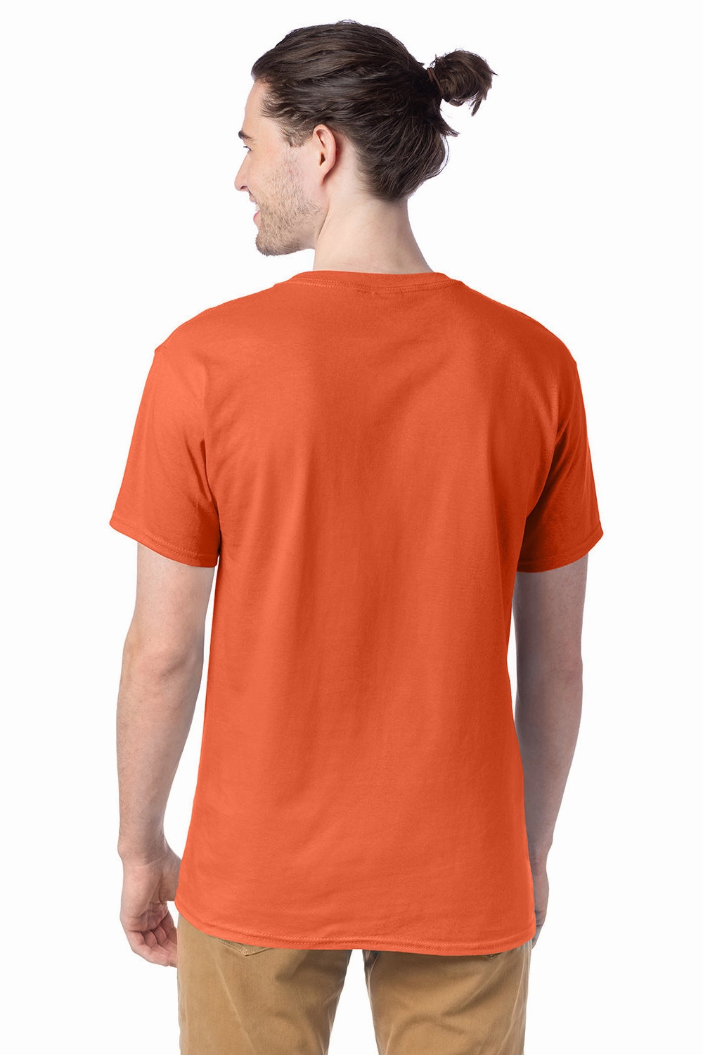 Hanes Mens ComfortSoft Short Sleeve Crewneck T-Shirt - Texas Orange