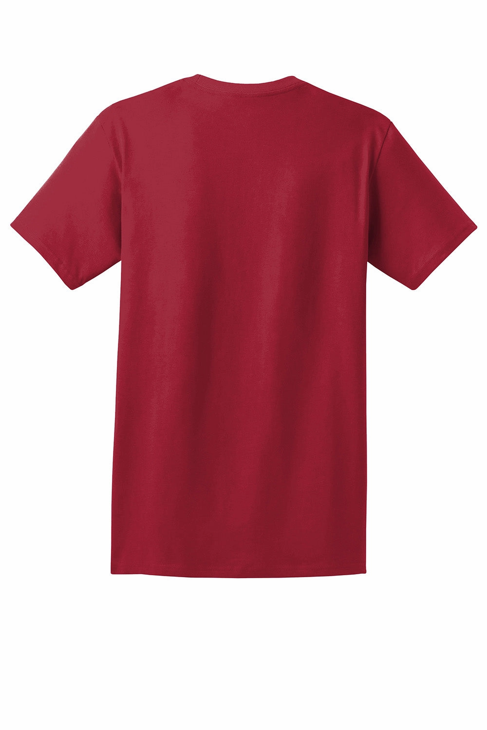Hanes Mens ComfortSoft Short Sleeve Crewneck T-Shirt w/ Pocket - Deep Red