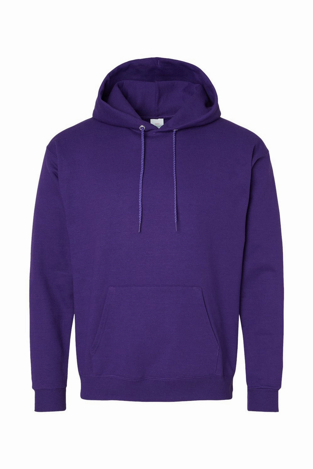 Hanes Mens EcoSmart Print Pro XP Pill Resistant Hooded Sweatshirt Hoodie w/ Pouch Pocket - Athletic Purple