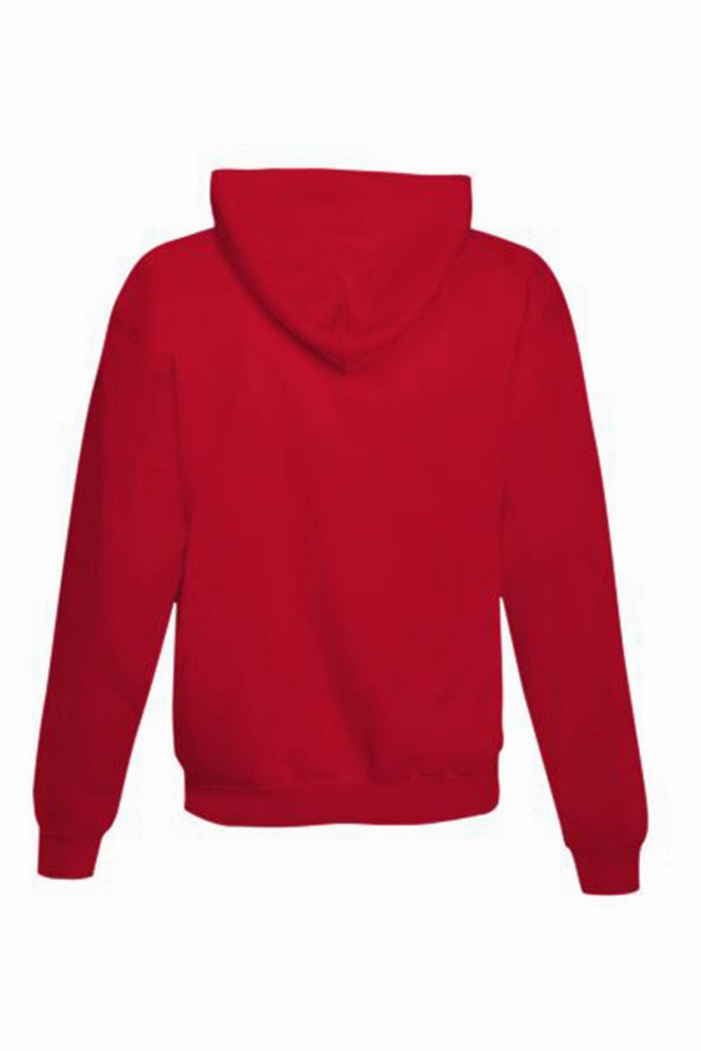 Hanes Mens EcoSmart Print Pro XP Pill Resistant Hooded Sweatshirt Hoodie w/ Pouch Pocket - Athletic Red