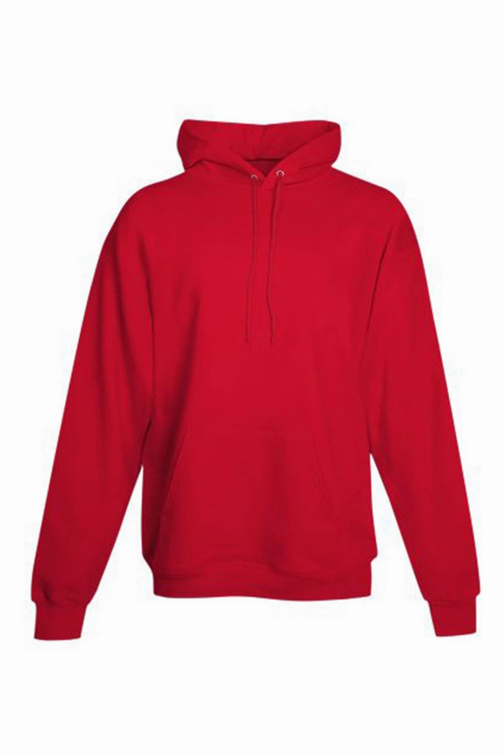 Hanes Mens EcoSmart Print Pro XP Pill Resistant Hooded Sweatshirt Hoodie w/ Pouch Pocket - Athletic Red