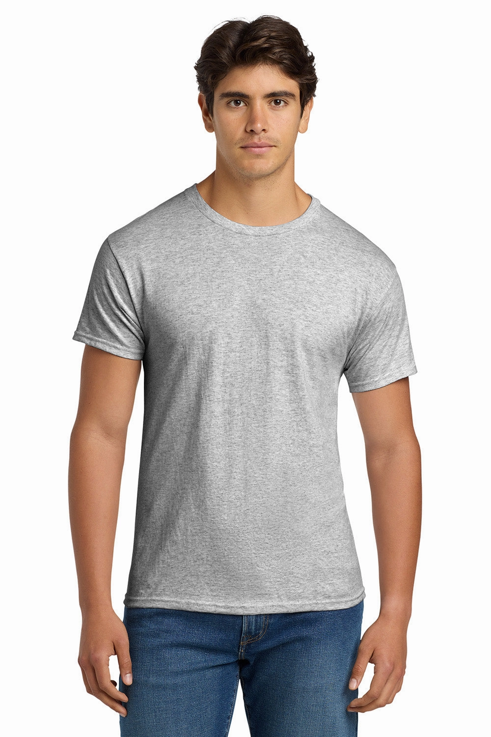 Hanes Mens EcoSmart Short Sleeve Crewneck T-Shirt - Ash Grey
