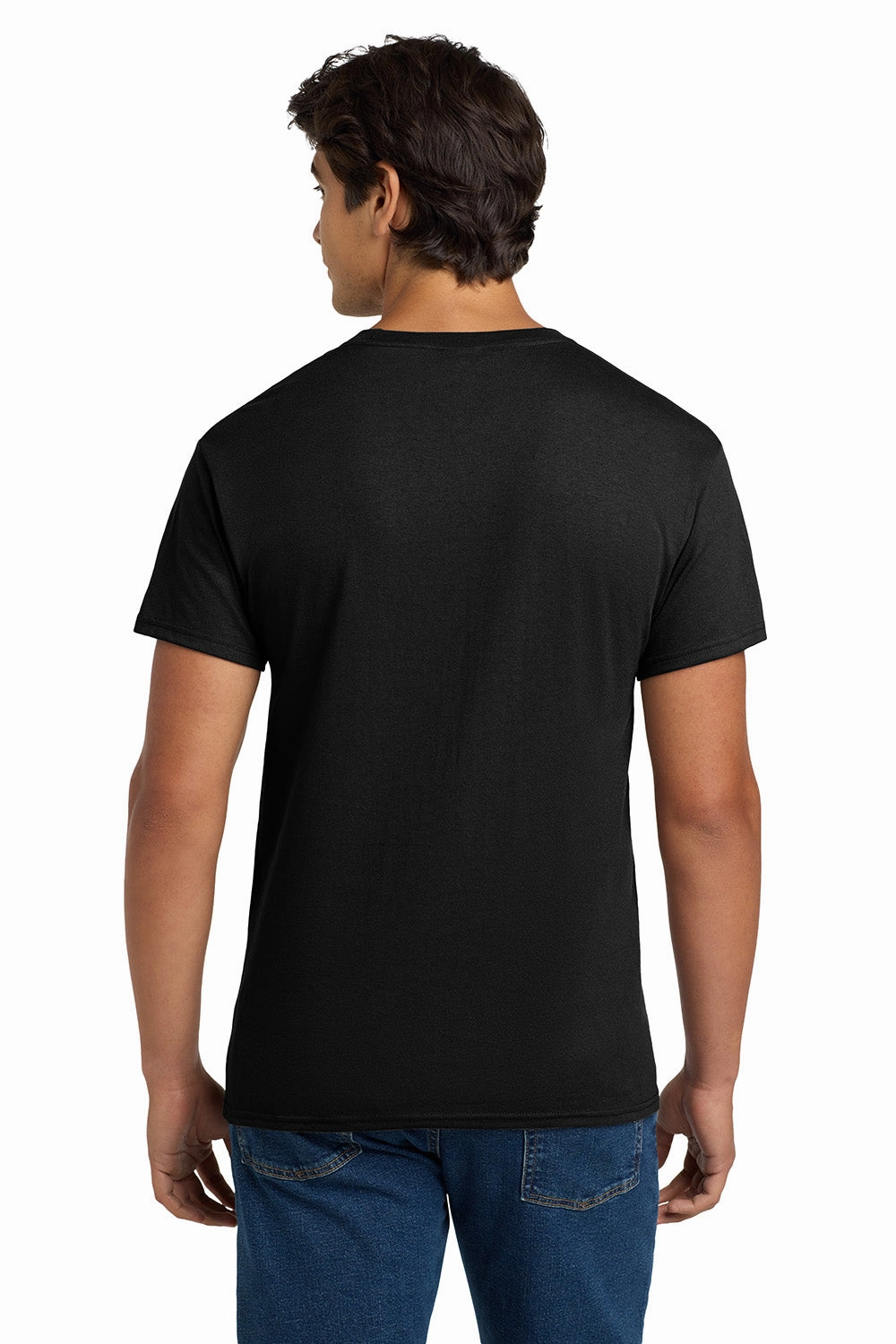 Hanes Mens EcoSmart Short Sleeve Crewneck T-Shirt - Black
