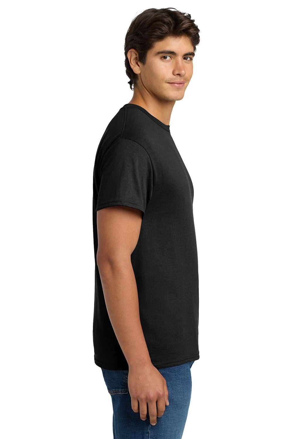 Hanes Mens EcoSmart Short Sleeve Crewneck T-Shirt - Black