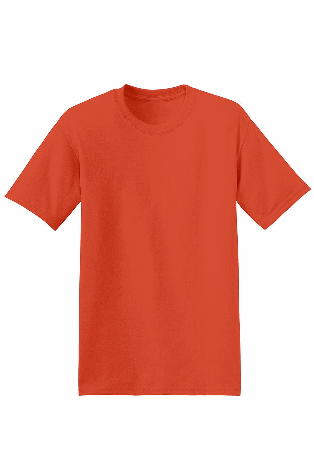 Hanes Mens EcoSmart Short Sleeve Crewneck T-Shirt - Orange