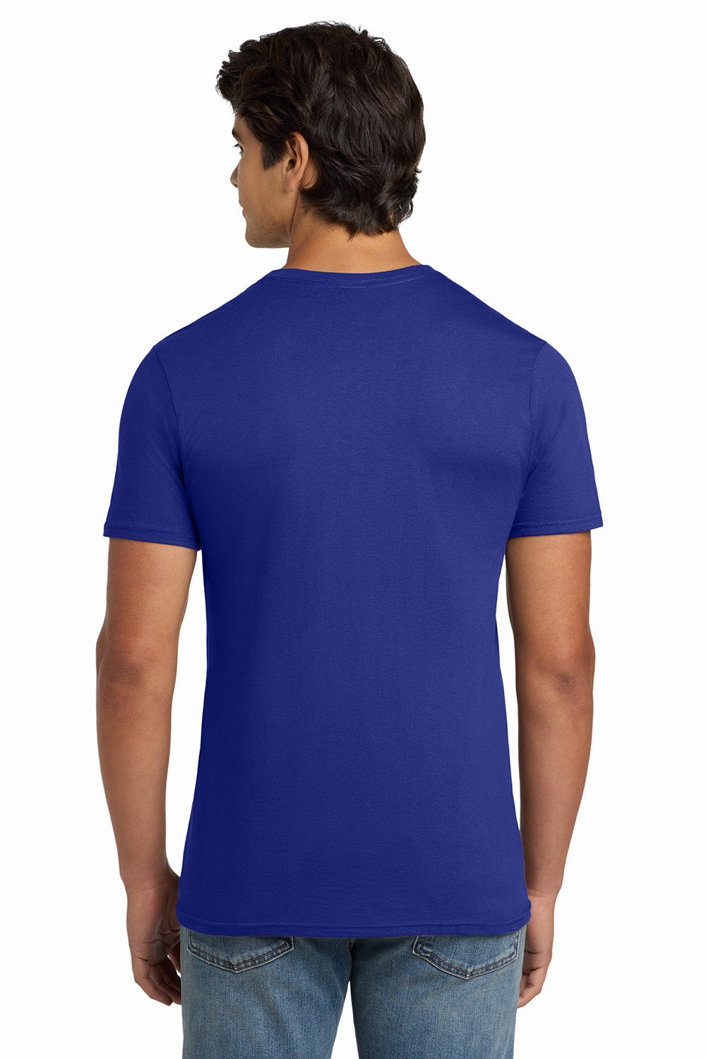 Hanes Mens Nano-T Short Sleeve Crewneck T-Shirt - Deep Royal Blue