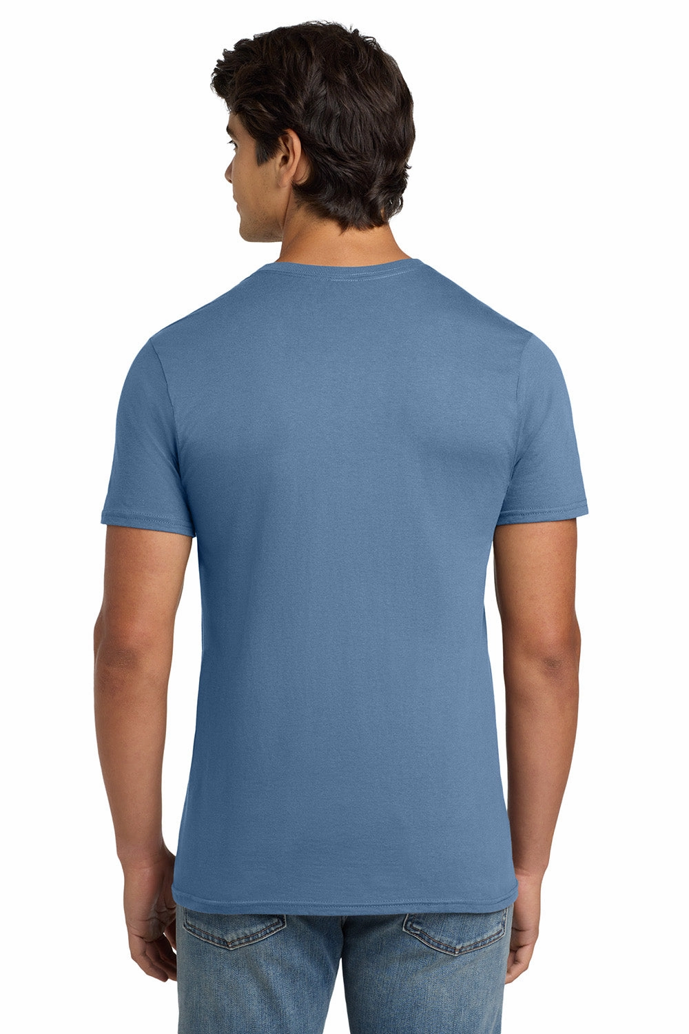 Hanes Mens Nano-T Short Sleeve Crewneck T-Shirt - Denim Blue