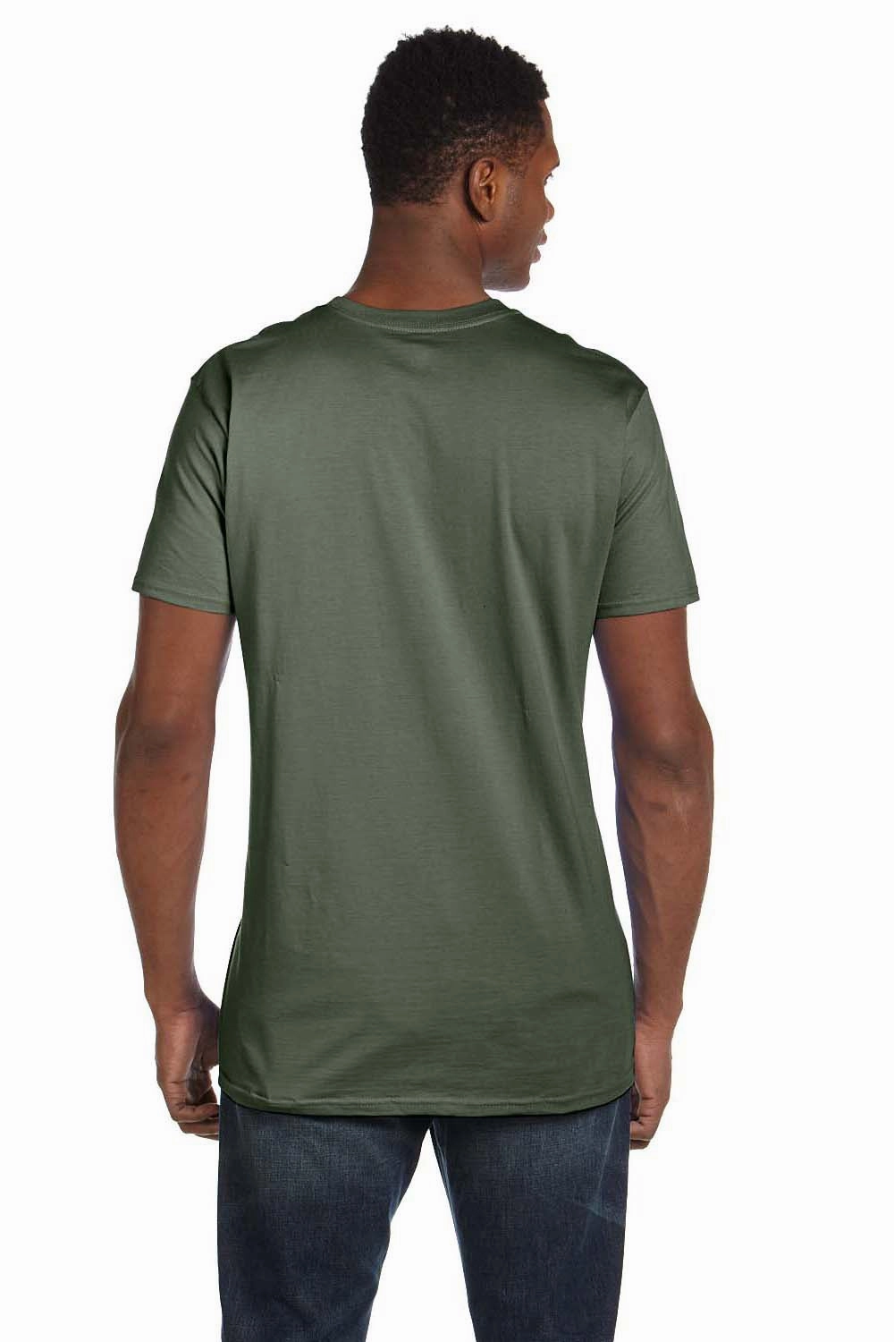 Hanes Mens Nano-T Short Sleeve Crewneck T-Shirt - Fatigue Green