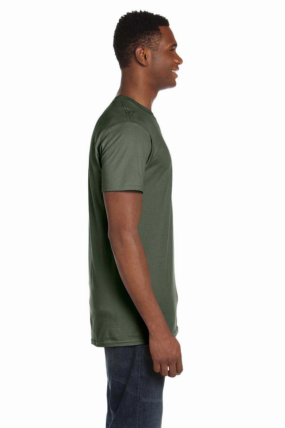 Hanes Mens Nano-T Short Sleeve Crewneck T-Shirt - Fatigue Green