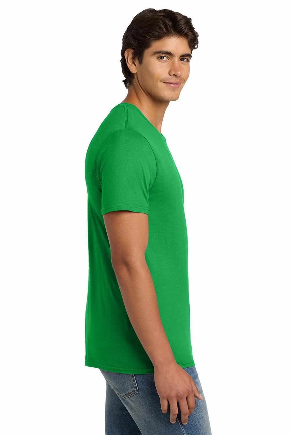 Hanes Mens Nano-T Short Sleeve Crewneck T-Shirt - Kelly Green