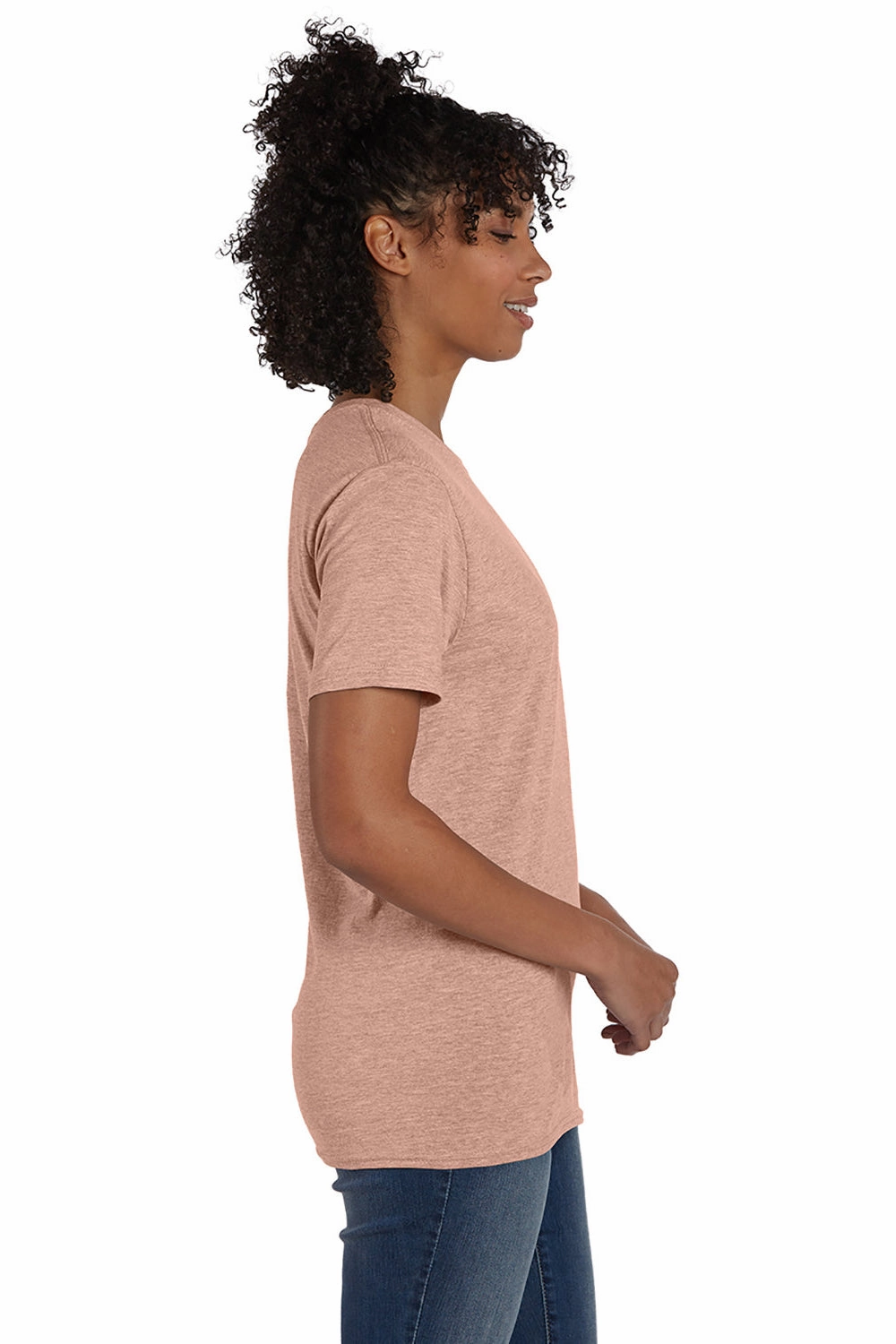 Hanes Mens Nano-T Short Sleeve Crewneck T-Shirt - Marbled Cantaloupe