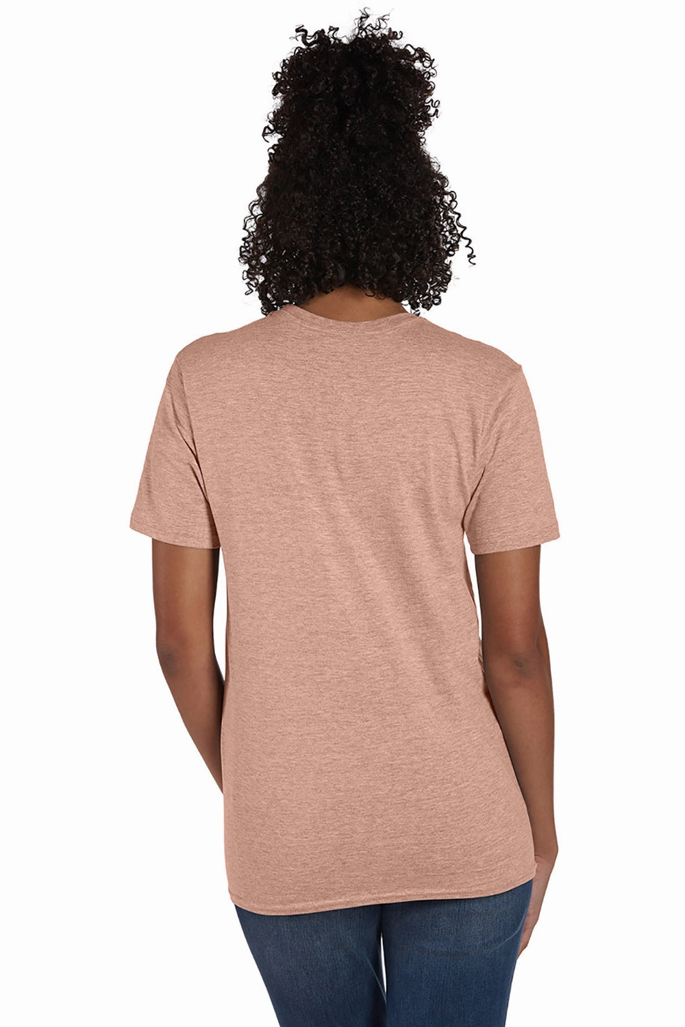 Hanes Mens Nano-T Short Sleeve Crewneck T-Shirt - Marbled Cantaloupe