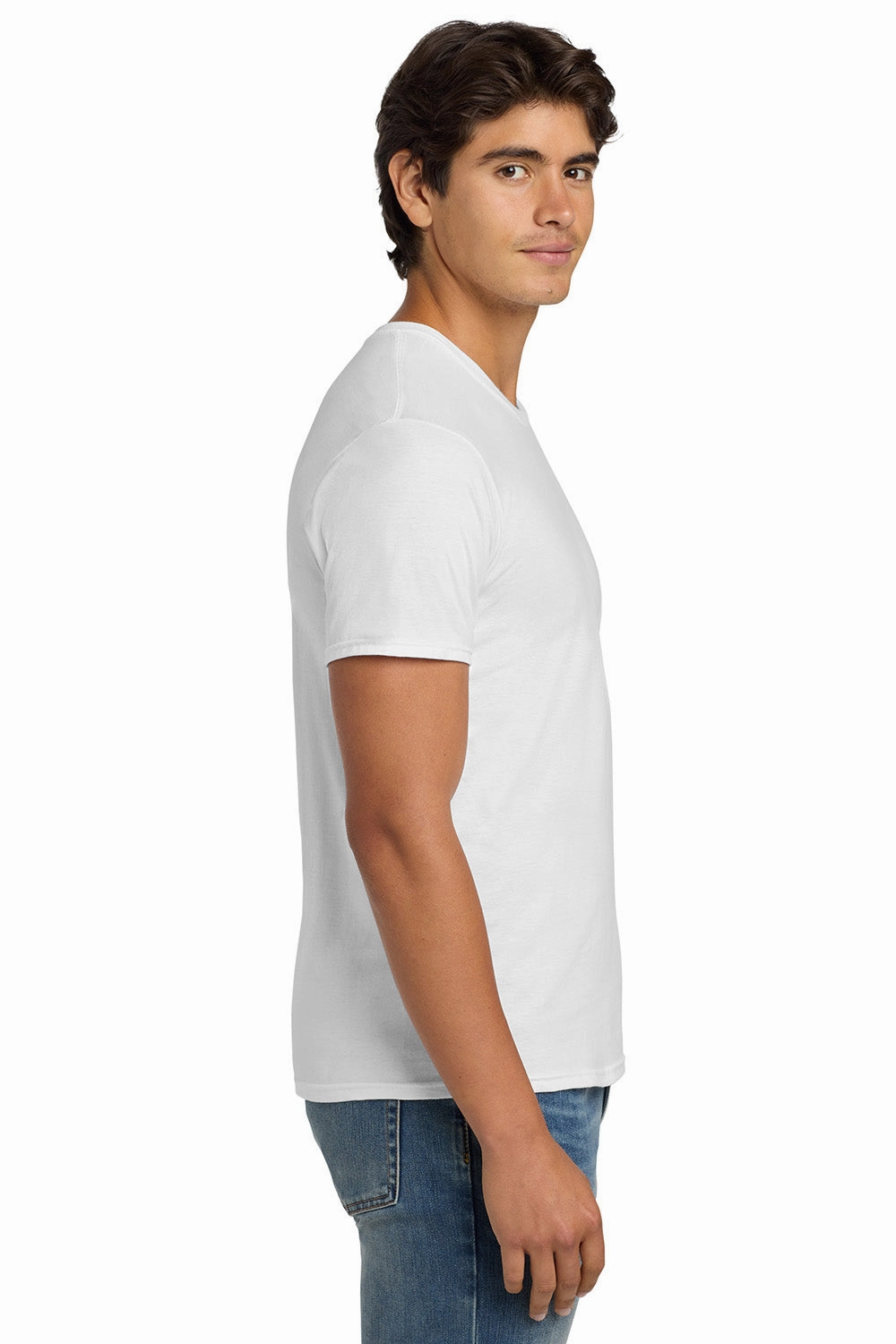 Hanes Mens Nano-T Short Sleeve Crewneck T-Shirt - White
