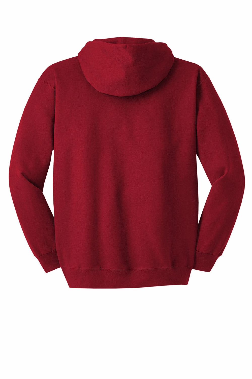 Hanes Mens Ultimate Cotton PrintPro XP Pill Resistant Hooded Sweatshirt Hoodie w/ Pouch Pocket - Deep Red