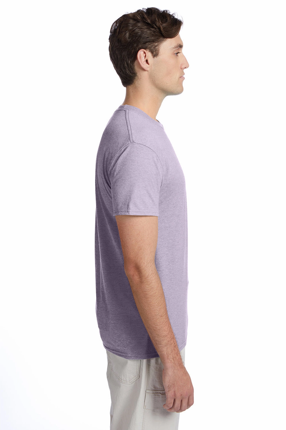 Hanes Mens X-Temp FreshIQ Moisture Wicking Short Sleeve Crewneck T-Shirt - Heather Pale Violet Purple