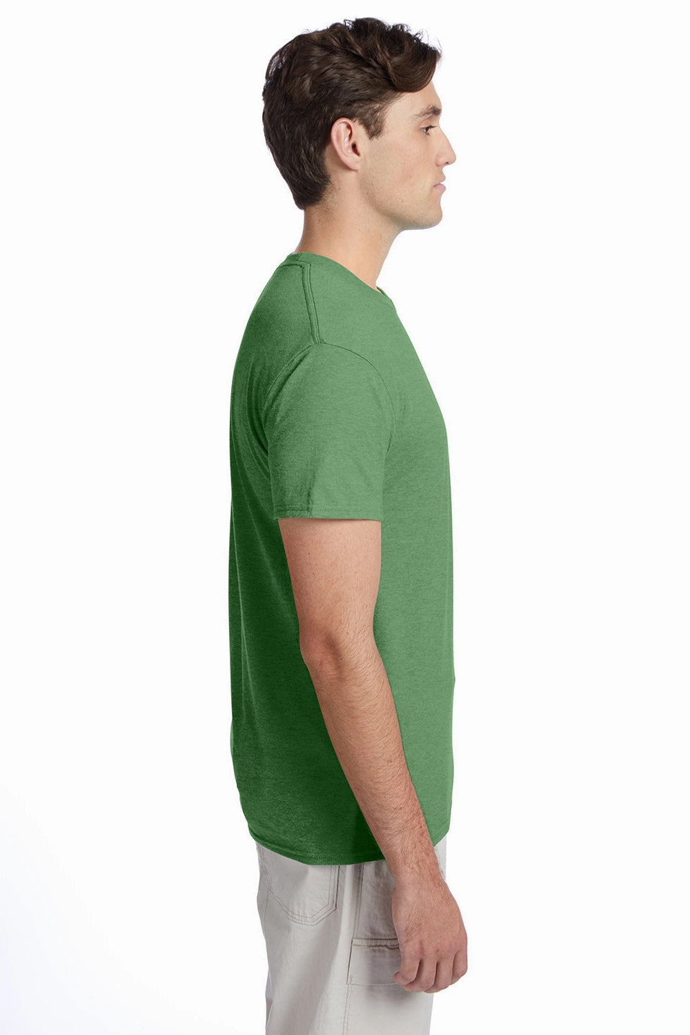 Hanes Mens X-Temp FreshIQ Moisture Wicking Short Sleeve Crewneck T-Shirt - Heather True Green