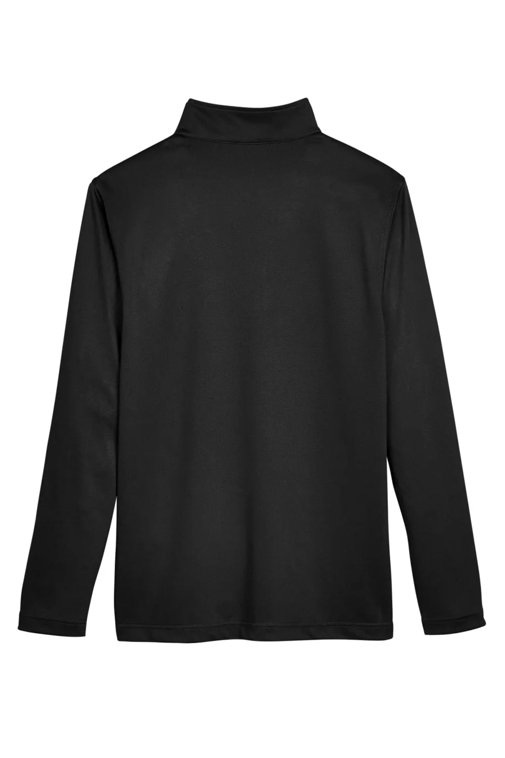 Harriton Mens Advantage Performance Moisture Wicking 1/4 Zip Sweatshirt - Black