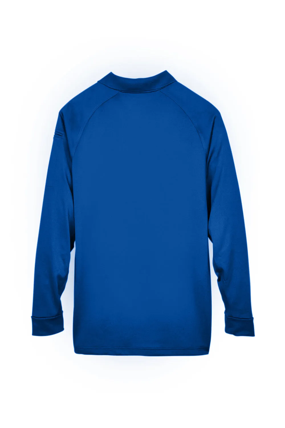 Harriton Mens Advantage Tactical Moisture Wicking Long Sleeve Polo Shirt - True Royal Blue