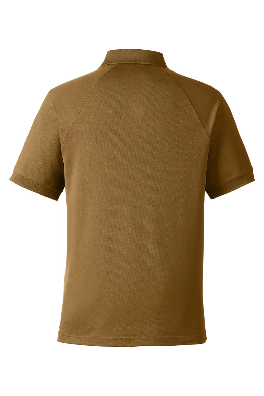 Harriton Mens Charge Moisture Wicking Short Sleeve Polo Shirt - Coyote Brown