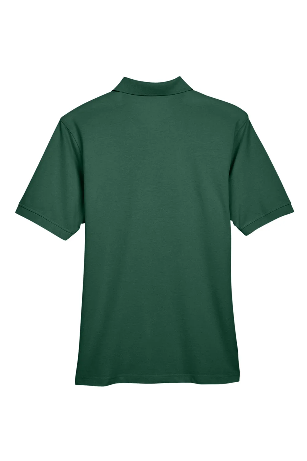 Harriton Mens Easy Blend Wrinkle Resistant Short Sleeve Polo Shirt - Hunter Green