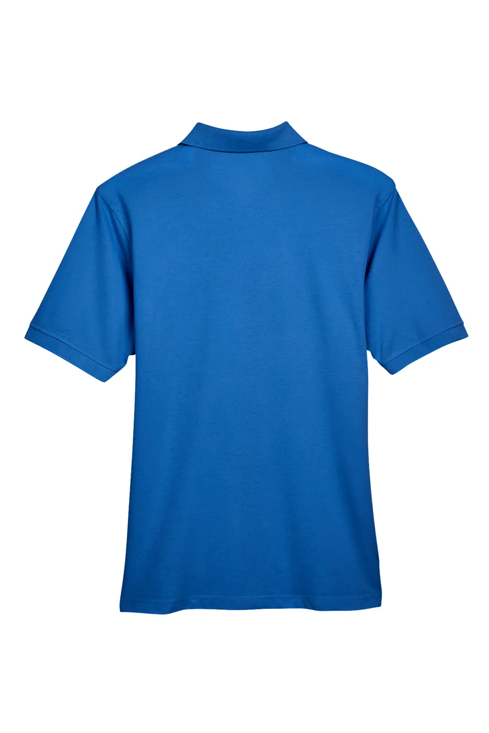 Harriton Mens Easy Blend Wrinkle Resistant Short Sleeve Polo Shirt - True Royal Blue