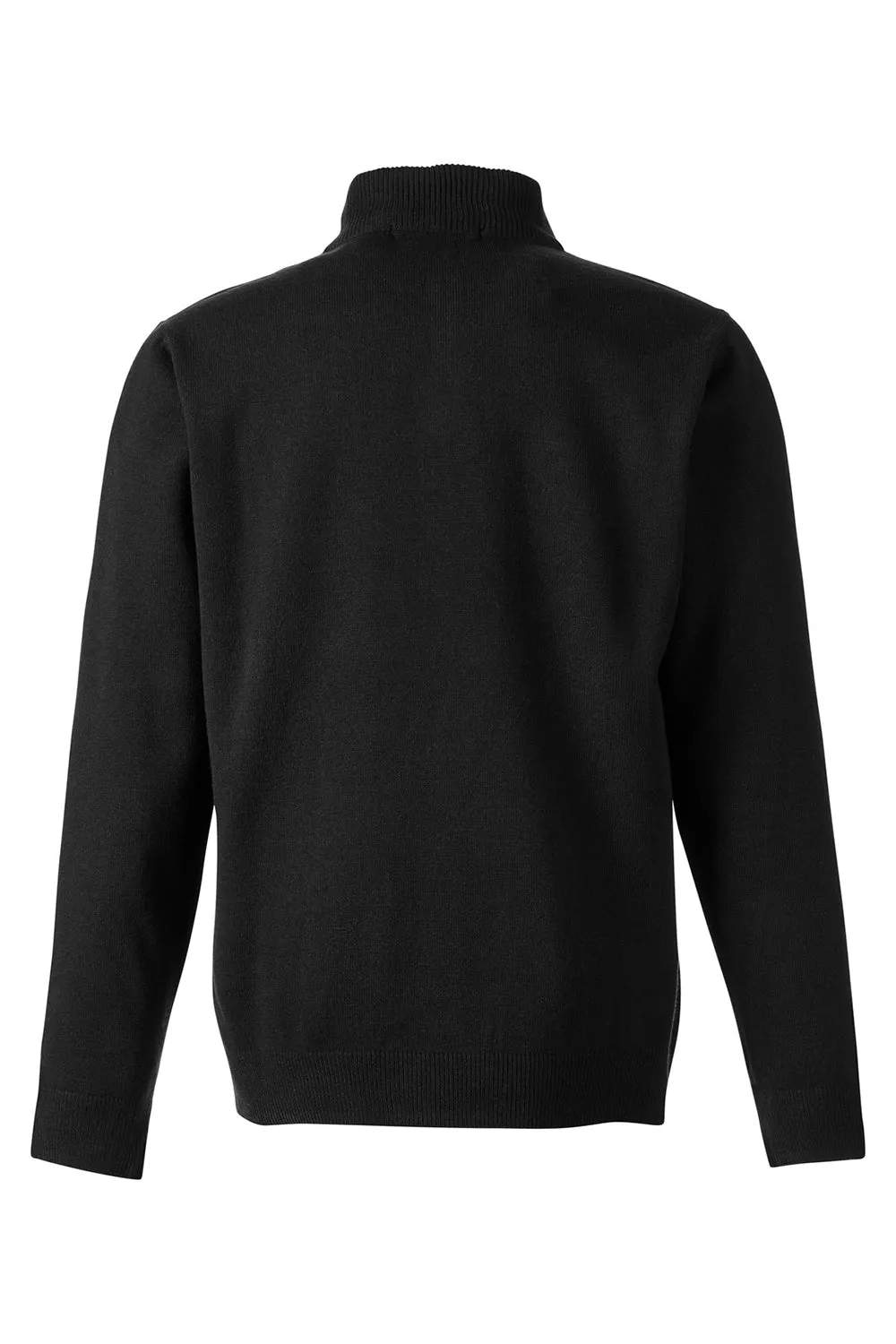 Harriton Mens Pilbloc Pill Resistant 1/4 Zip Sweatshirt - Black