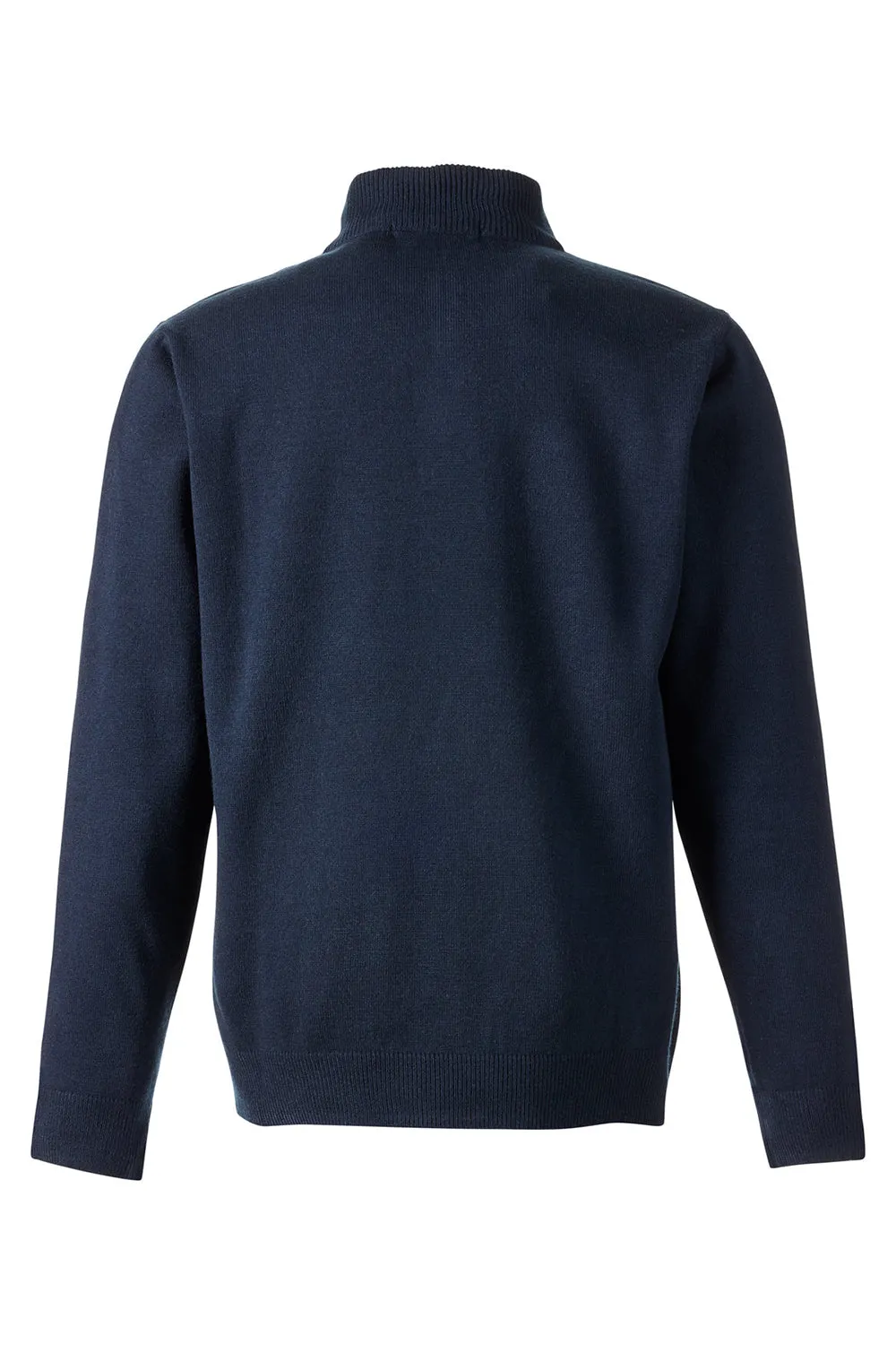 Harriton Mens Pilbloc Pill Resistant 1/4 Zip Sweatshirt - Dark Navy Blue