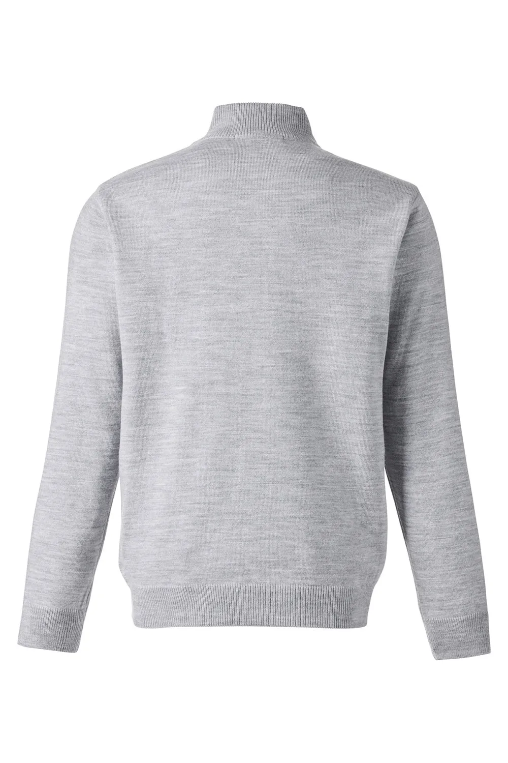 Harriton Mens Pilbloc Pill Resistant 1/4 Zip Sweatshirt - Heather Grey