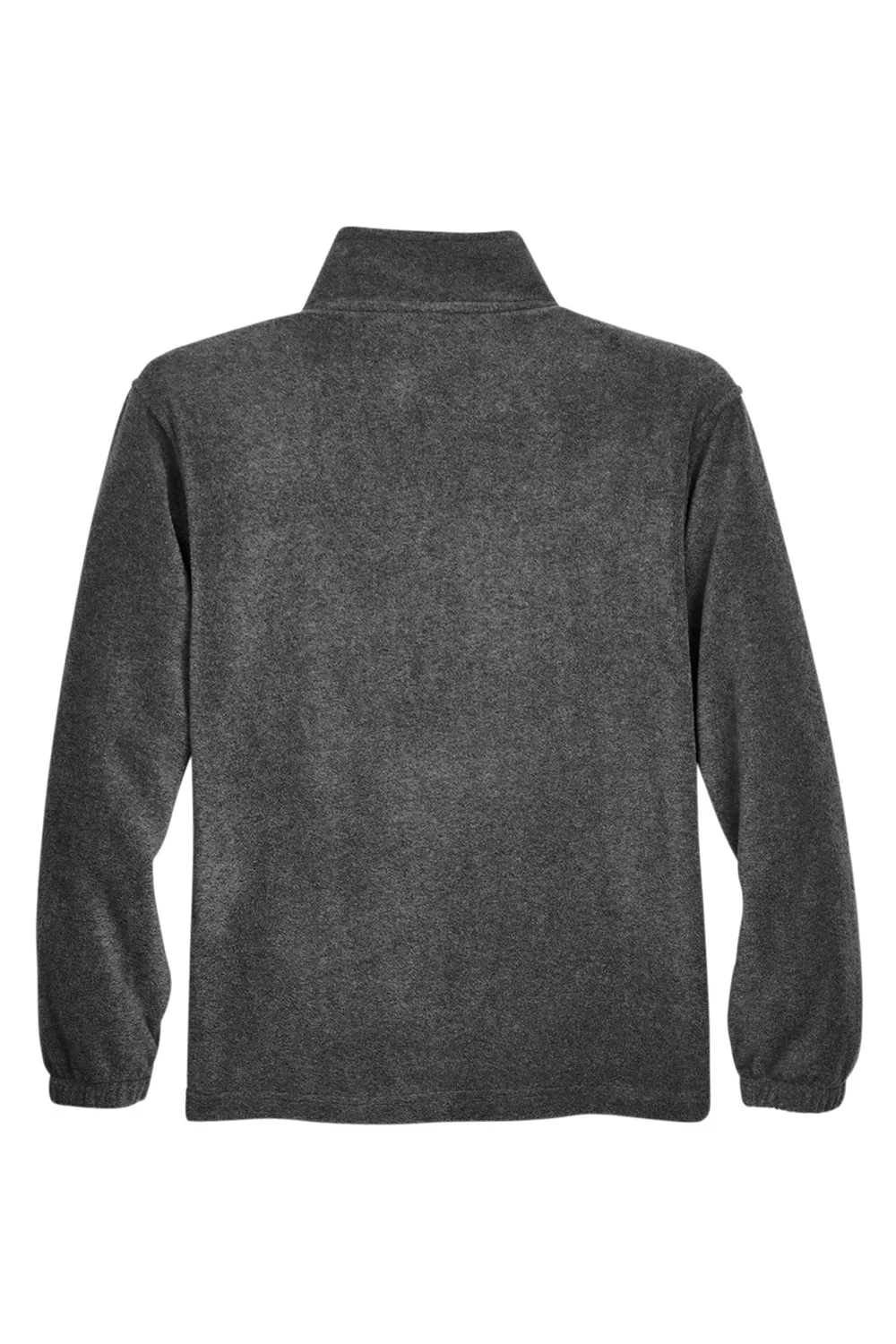 Harriton Mens Pill Resistant Fleece 1/4 Zip Sweatshirt w/ Pockets - Charcoal Grey