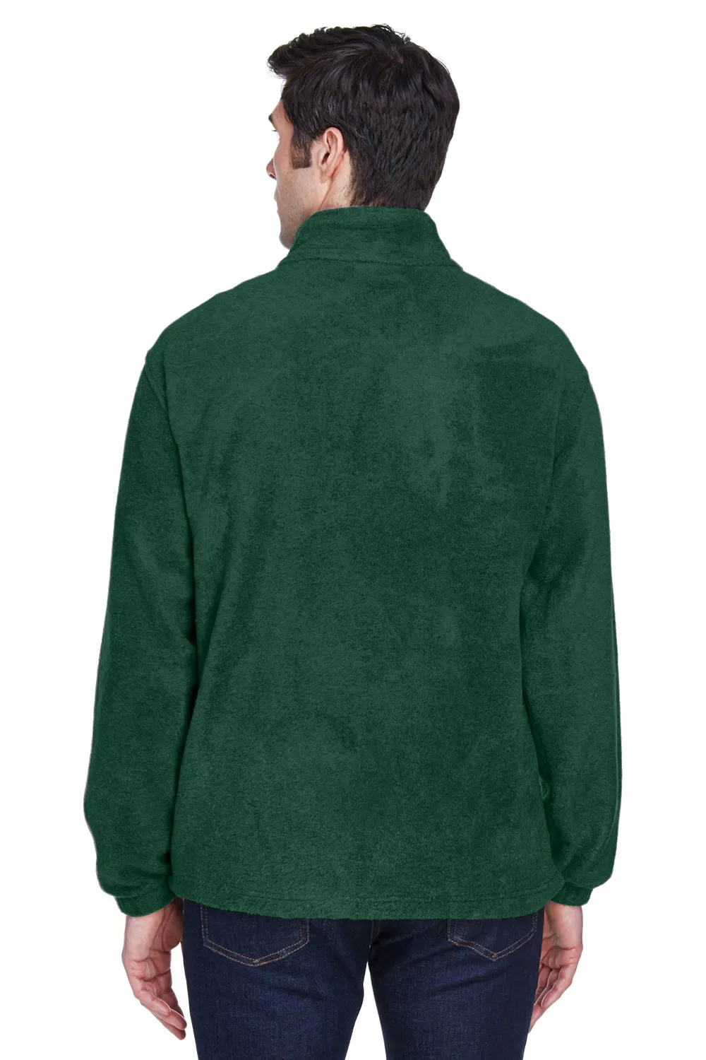 Harriton Mens Pill Resistant Fleece Full Zip Jacket - Hunter Green