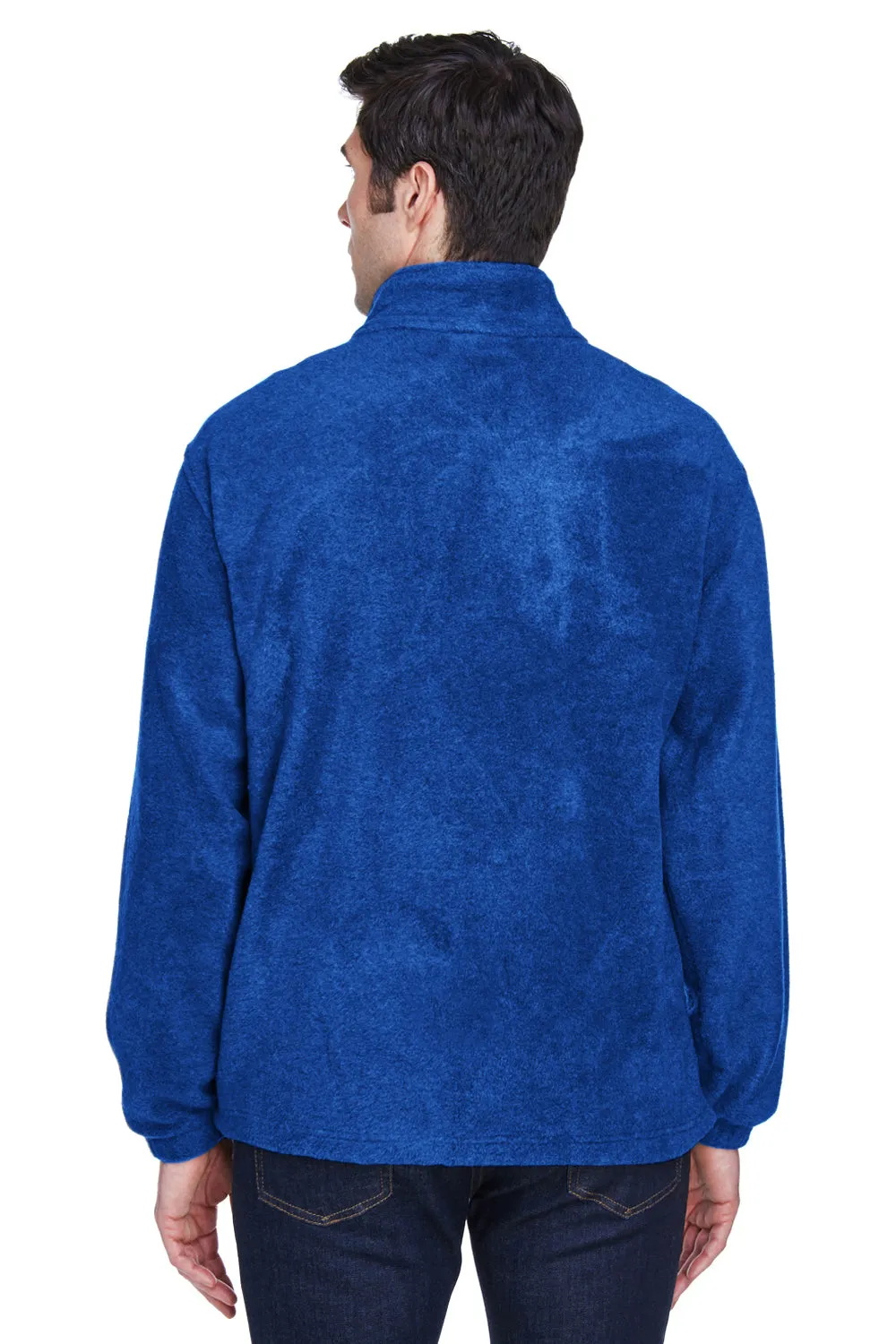 Harriton Mens Pill Resistant Fleece Full Zip Jacket - True Royal Blue