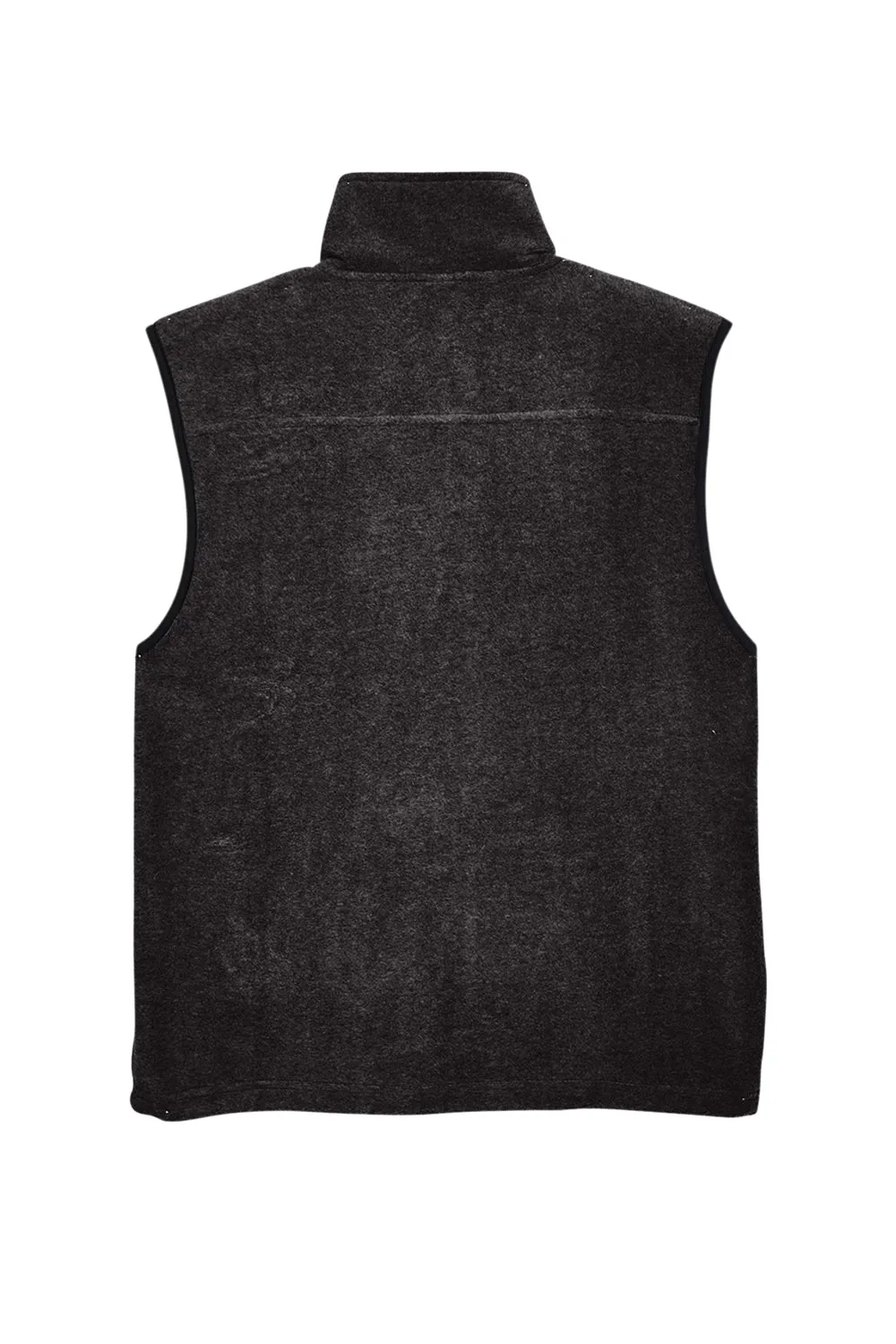 Harriton Mens Pill Resistant Fleece Full Zip Vest - Black