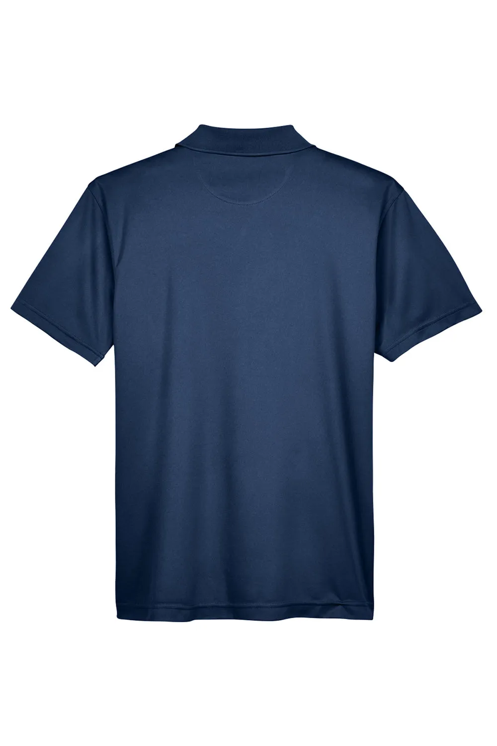 Harriton Mens Polytech Moisture Wicking Short Sleeve Polo Shirt - Navy Blue