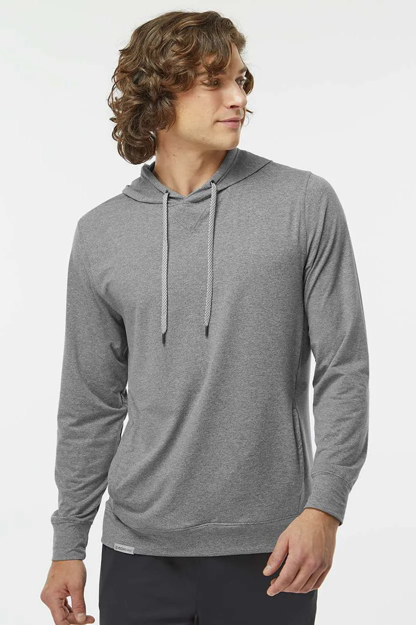 Holloway Mens Eco Revive Ventura Moisture Wicking Hooded Sweatshirt Hoodie - Heather Grey