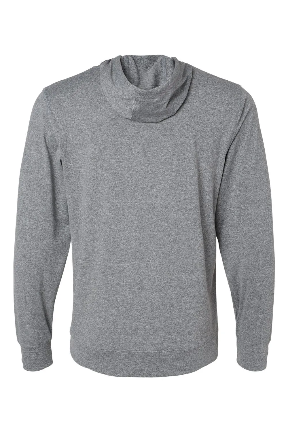 Holloway Mens Eco Revive Ventura Moisture Wicking Hooded Sweatshirt Hoodie - Heather Grey