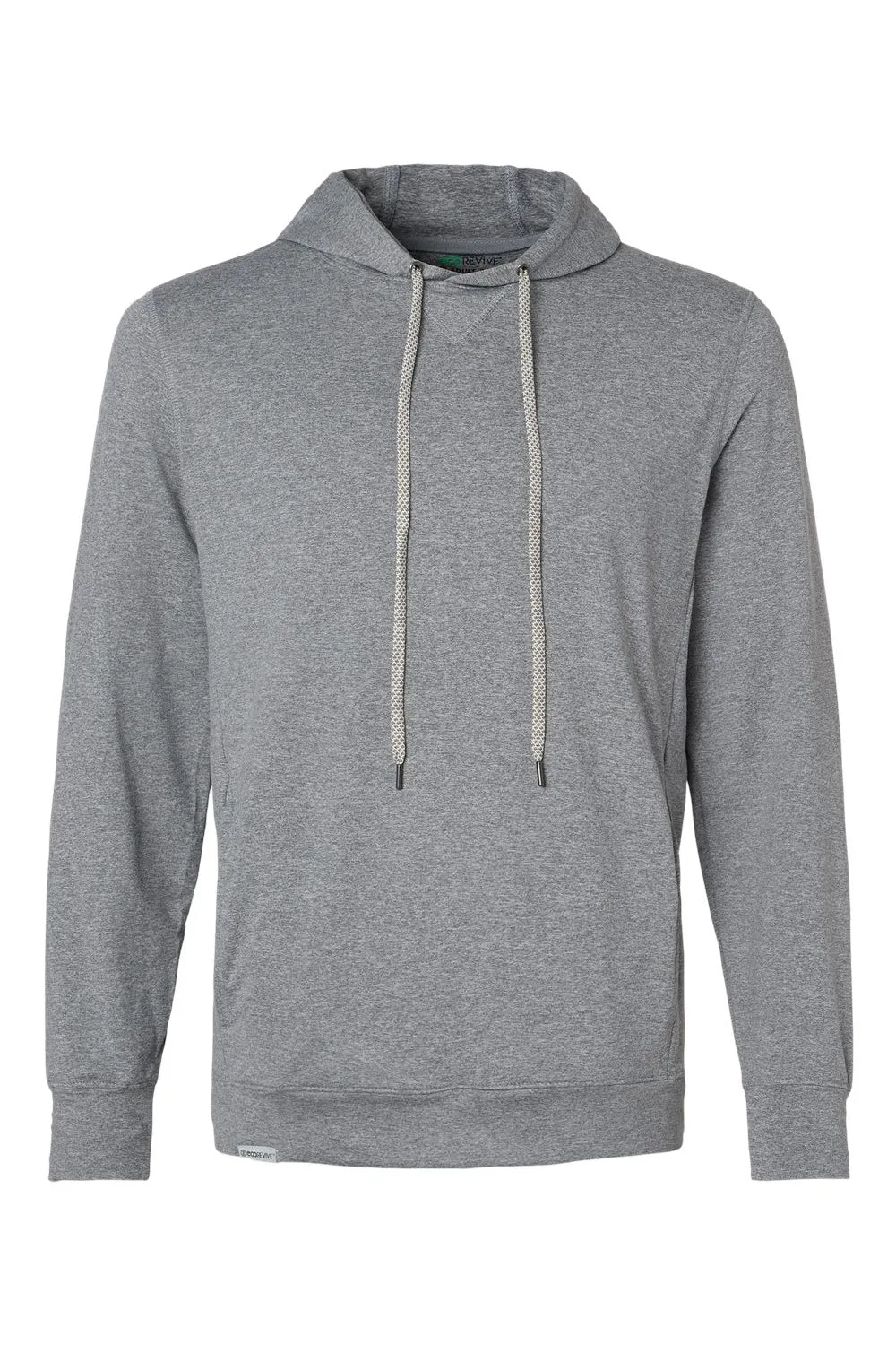 Holloway Mens Eco Revive Ventura Moisture Wicking Hooded Sweatshirt Hoodie - Heather Grey