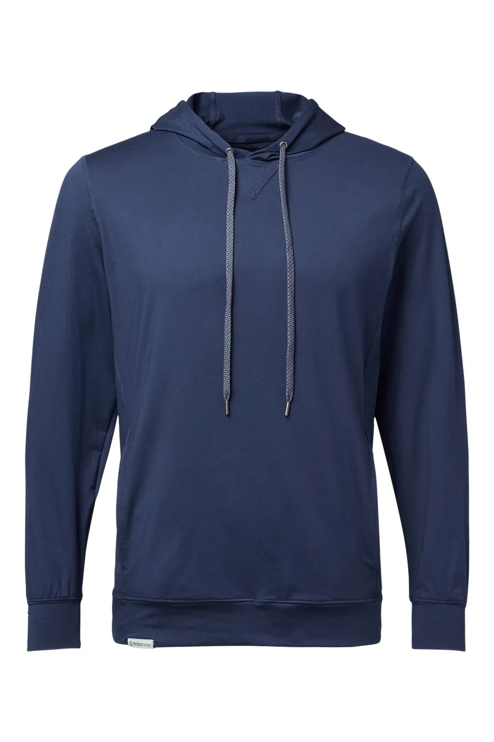 Holloway Mens Eco Revive Ventura Moisture Wicking Hooded Sweatshirt Hoodie - Navy Blue