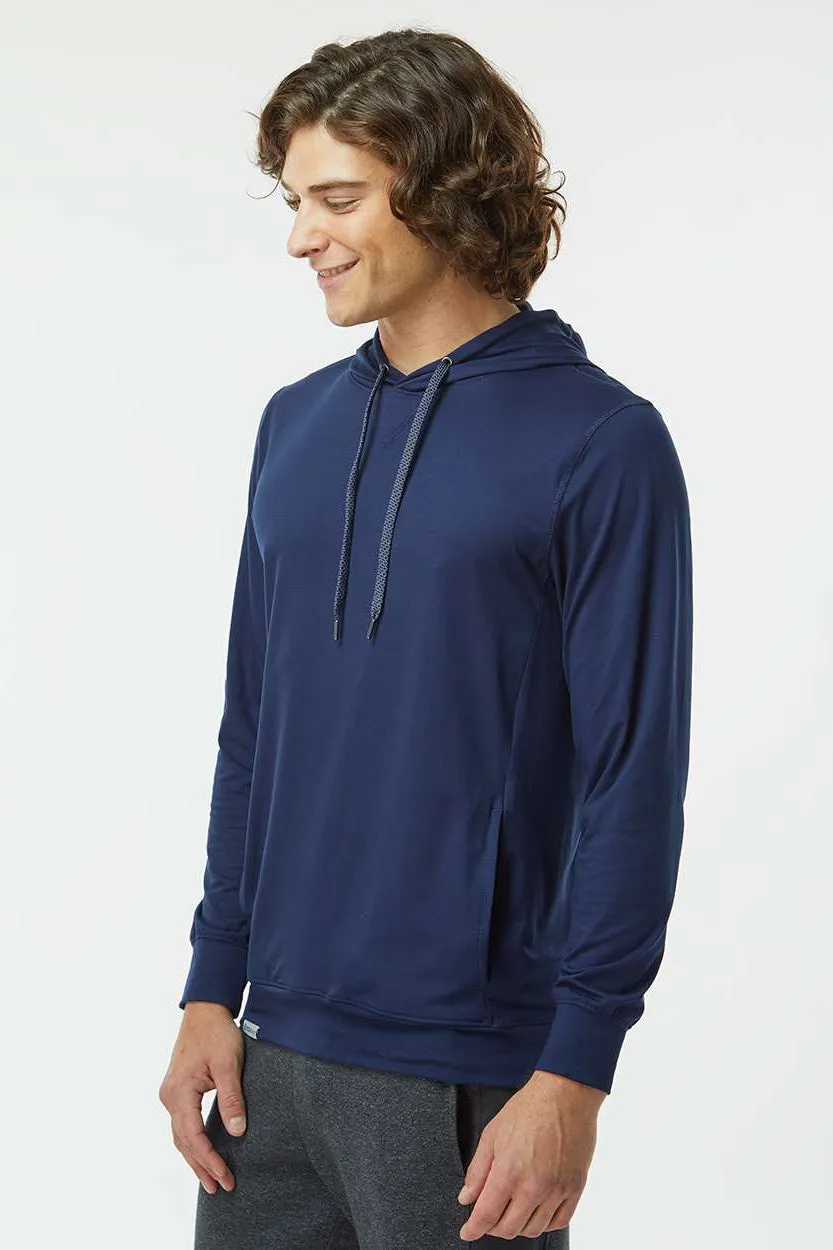 Holloway Mens Eco Revive Ventura Moisture Wicking Hooded Sweatshirt Hoodie - Navy Blue