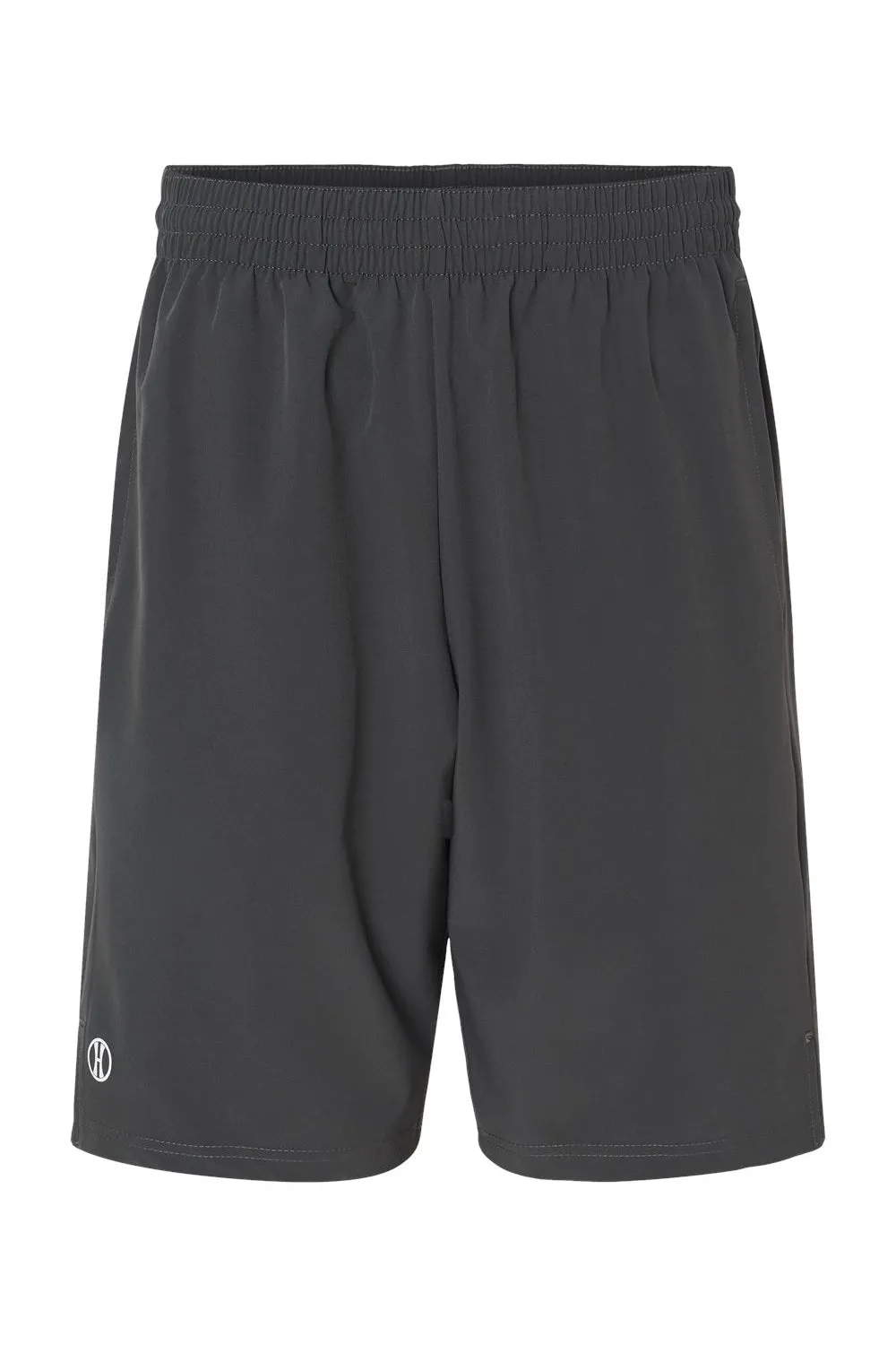Holloway Mens Moisture Wicking Weld Shorts w/ Pockets - Carbon Grey