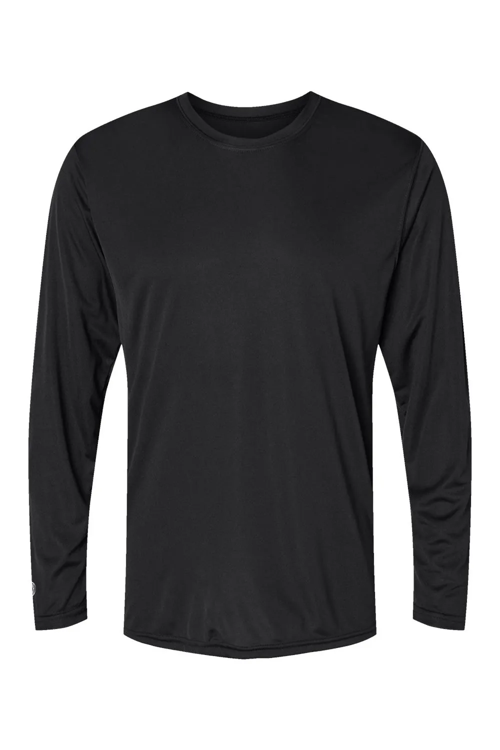 Holloway Mens Momentum Moisture Wicking Long Sleeve Crewneck T-Shirt - Black