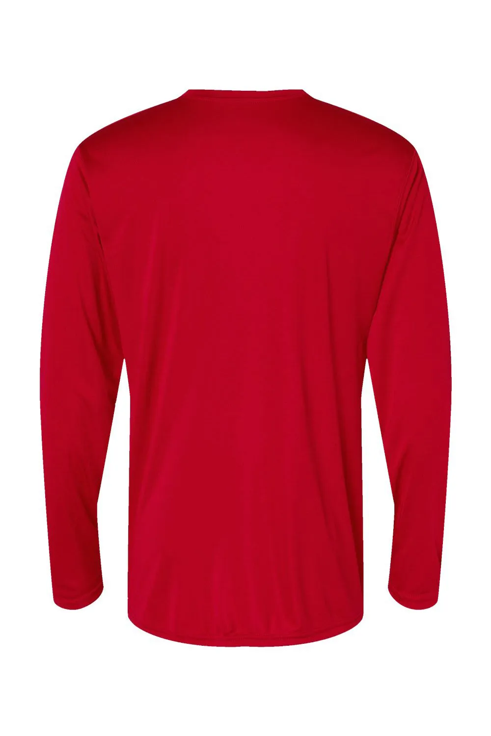 Holloway Mens Momentum Moisture Wicking Long Sleeve Crewneck T-Shirt - Scarlet Red