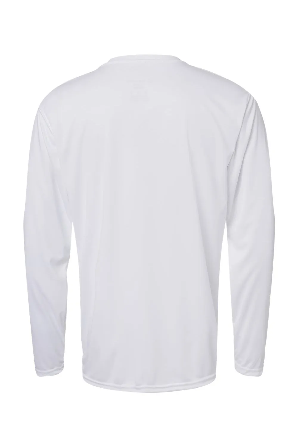 Holloway Mens Momentum Moisture Wicking Long Sleeve Crewneck T-Shirt - White
