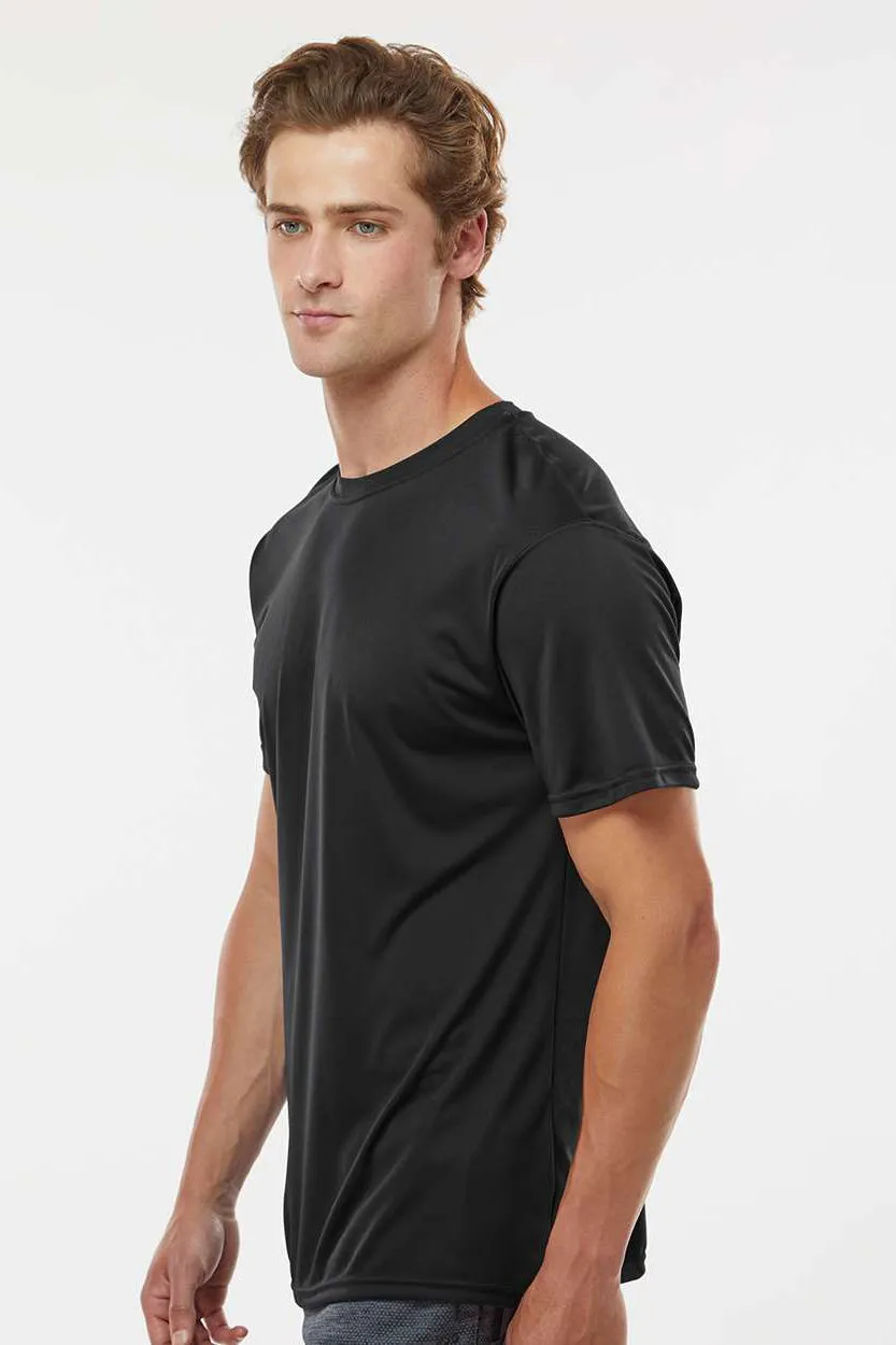 Holloway Mens Momentum Moisture Wicking Short Sleeve Crewneck T-Shirt - Black