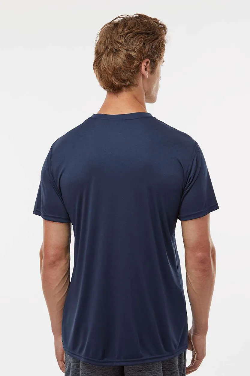 Holloway Mens Momentum Moisture Wicking Short Sleeve Crewneck T-Shirt - Navy Blue