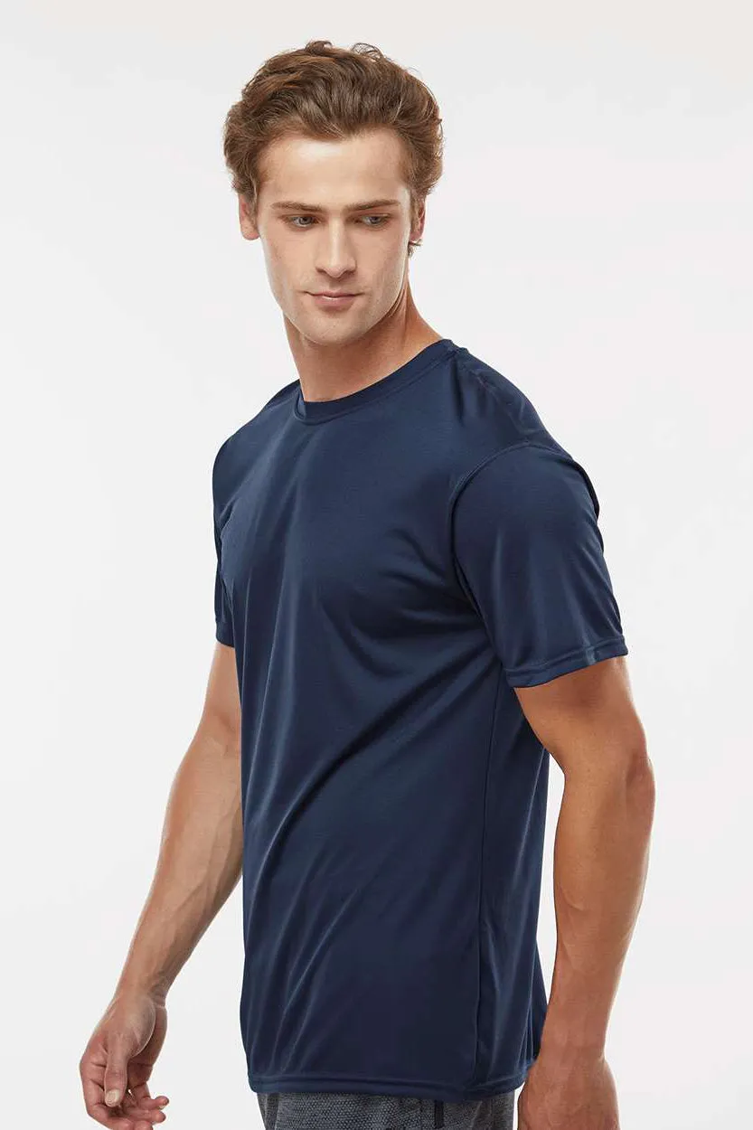 Holloway Mens Momentum Moisture Wicking Short Sleeve Crewneck T-Shirt - Navy Blue