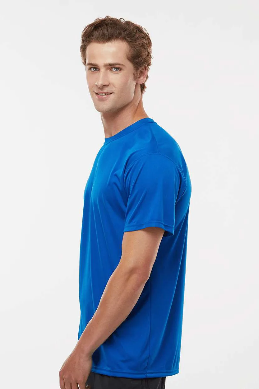 Holloway Mens Momentum Moisture Wicking Short Sleeve Crewneck T-Shirt - Royal Blue