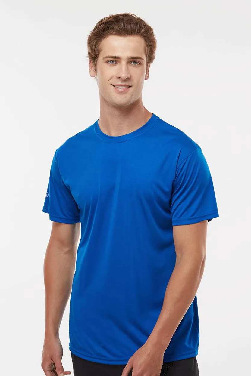 Holloway Mens Momentum Moisture Wicking Short Sleeve Crewneck T-Shirt - Royal Blue