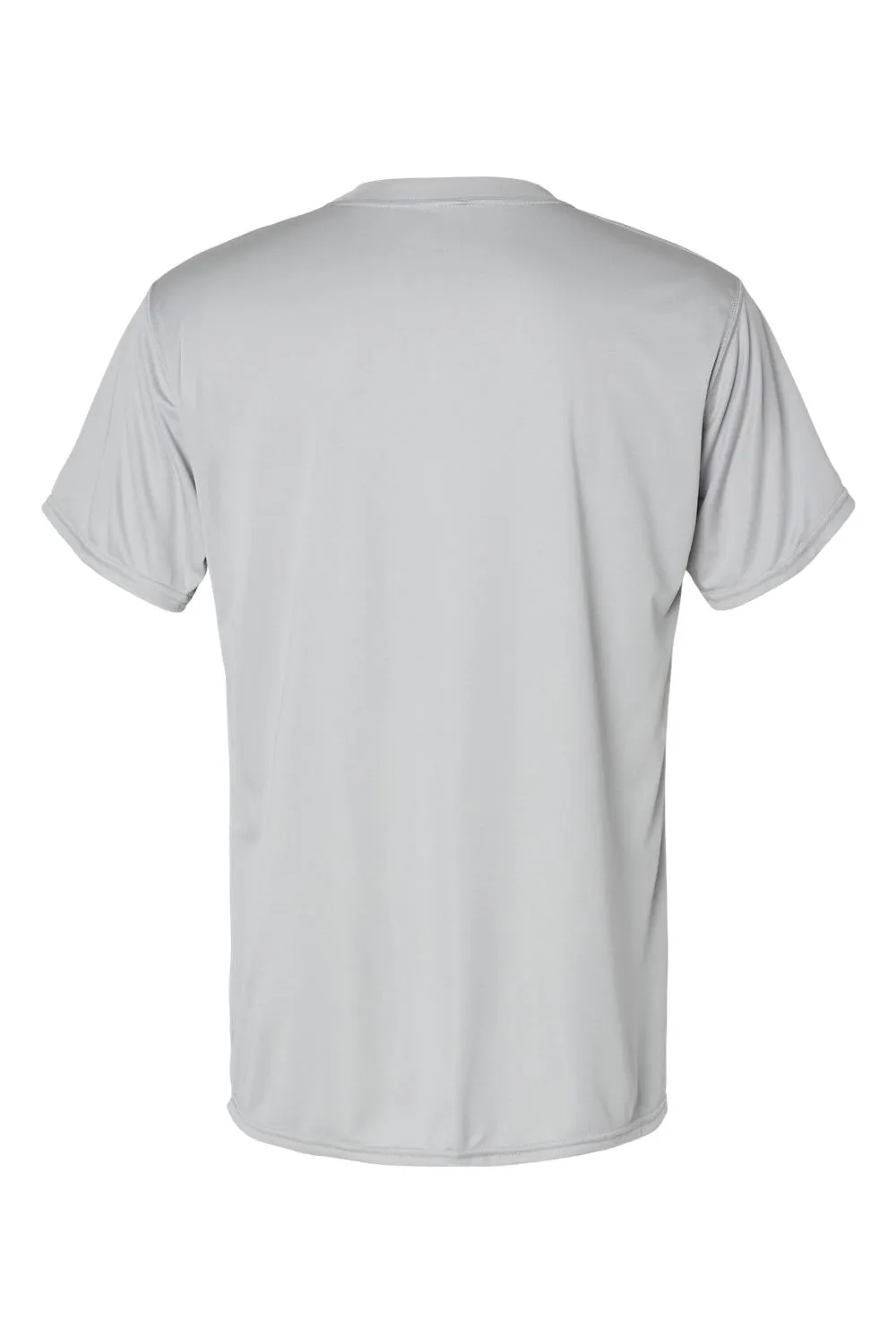 Holloway Mens Momentum Moisture Wicking Short Sleeve Crewneck T-Shirt - Silver Grey