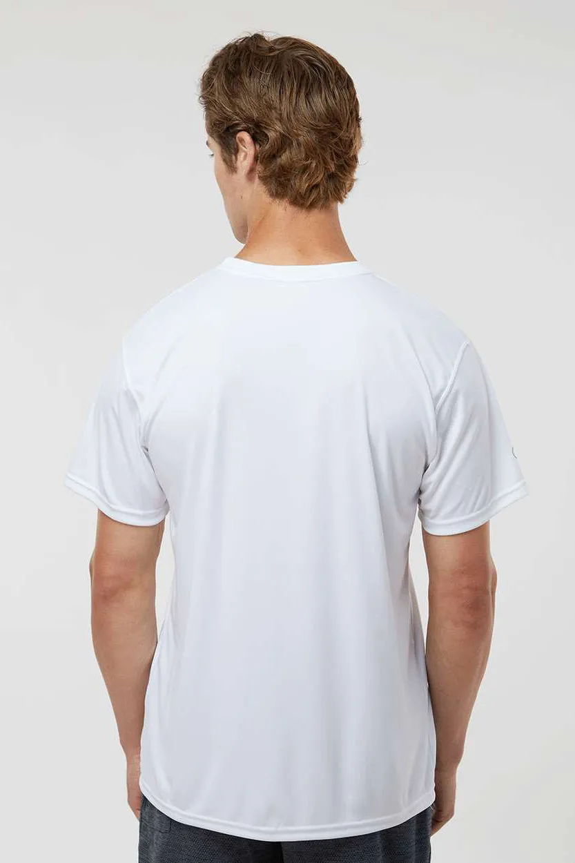 Holloway Mens Momentum Moisture Wicking Short Sleeve Crewneck T-Shirt - White