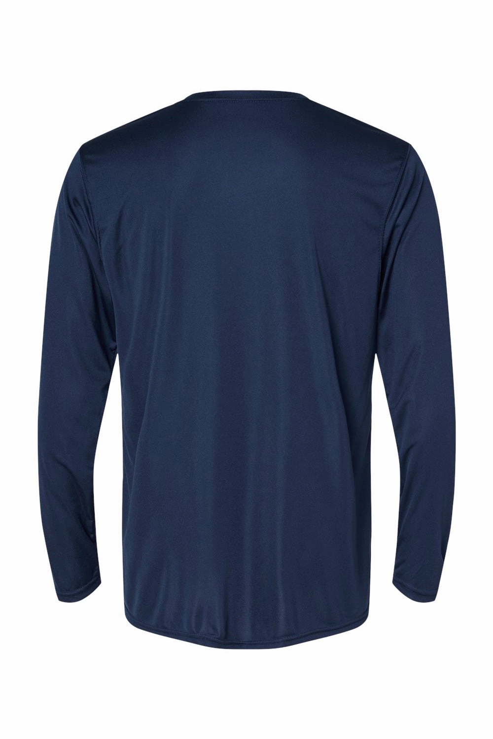 Holloway Mens Momentum Moisture Wicking Long Sleeve Crewneck T-Shirt - Navy Blue
